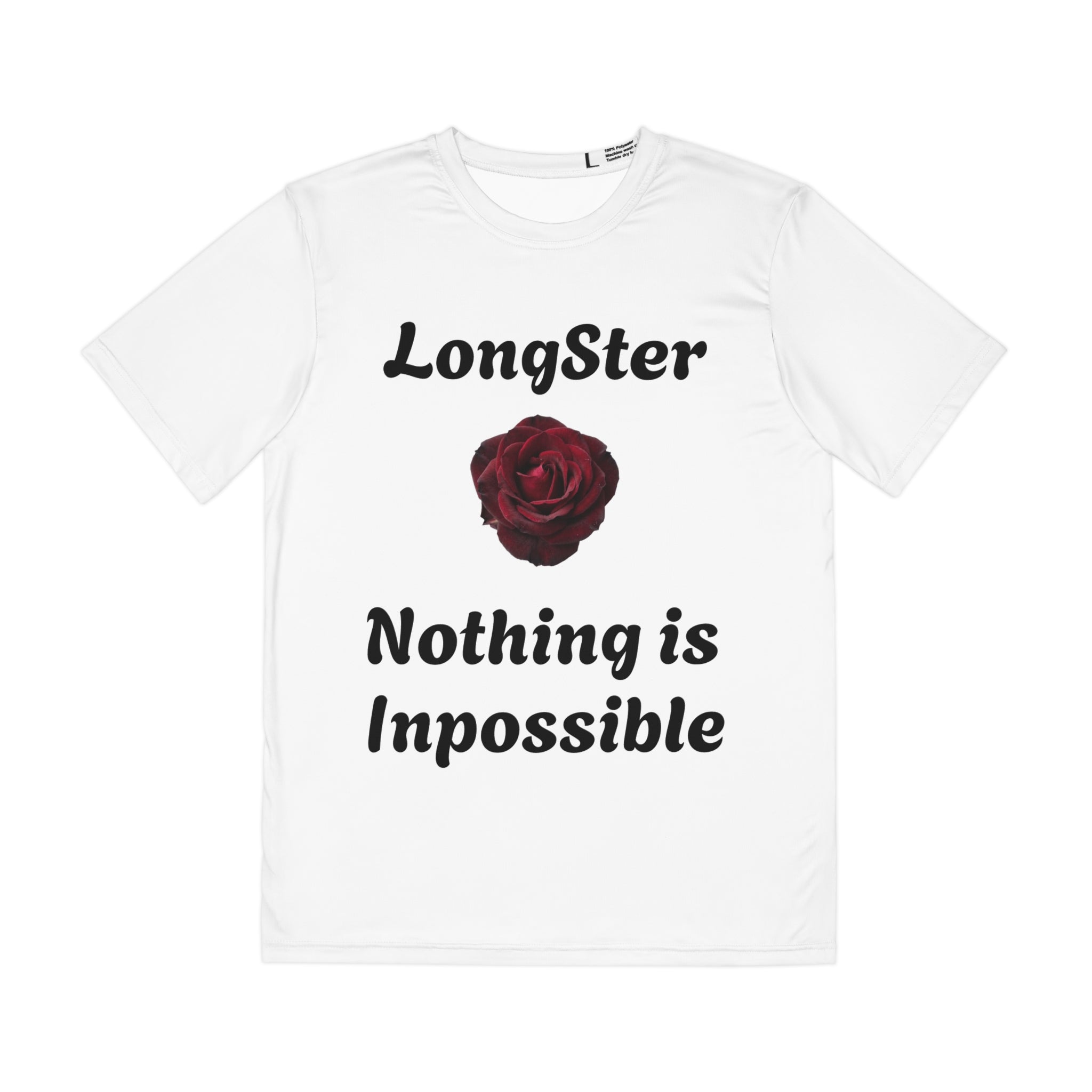 Men's Tee — "LongSter Nothing is Inpossible" Rose Front / "The Art of Possible" Skull Headdress Back