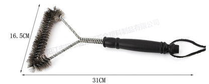 Stainless Steel BBQ Grill Cleaning Brush - 1pc Tool